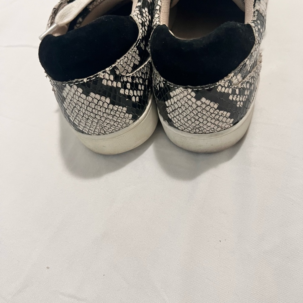 Naturalizer Black and White Snakeskin Sneakers - Picture 4 of 4